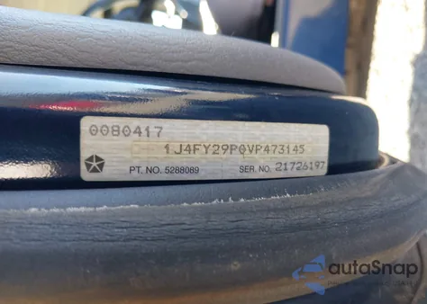 1997 Jeep Wrangler Se from USA, damaged, VIN 1J4FY29P0VP473145